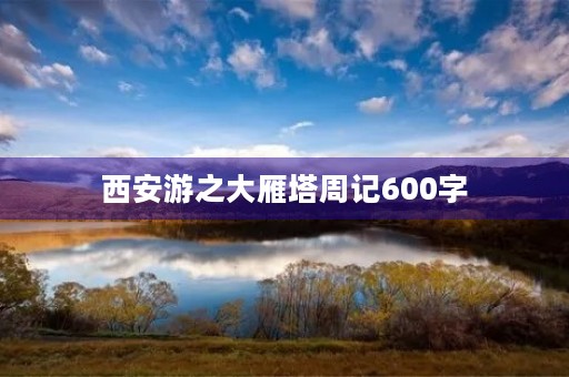 西安游之大雁塔周记600字