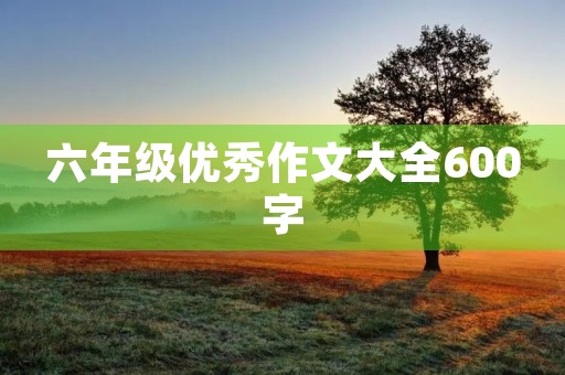 六年级优秀作文大全600字 六年级优秀作文大全600字