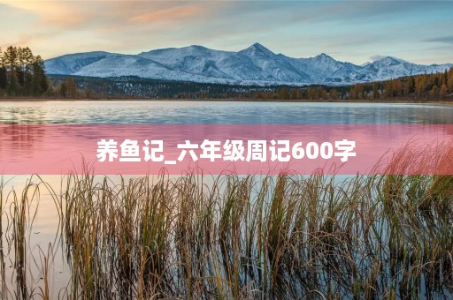 养鱼记_六年级周记600字 养鱼记_六年级周记600字