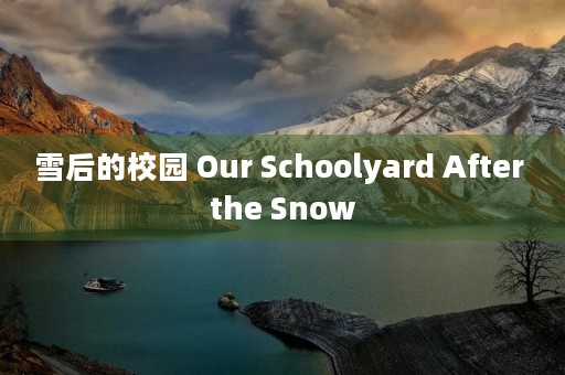雪后的校园 Our Schoolyard After the Snow