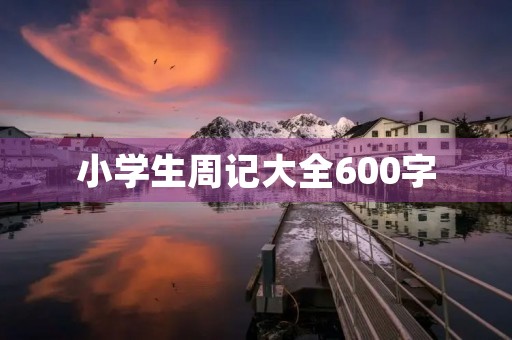 小学生周记大全600字