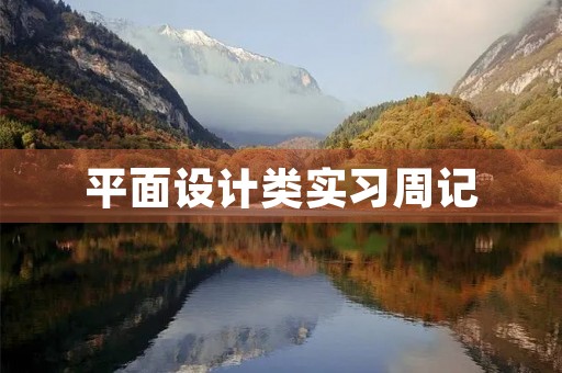 平面设计类实习周记 平面设计类实习周记