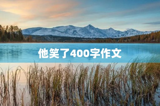 他笑了400字作文 他笑了400字作文