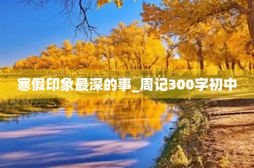 寒假印象最深的事_周记300字初中