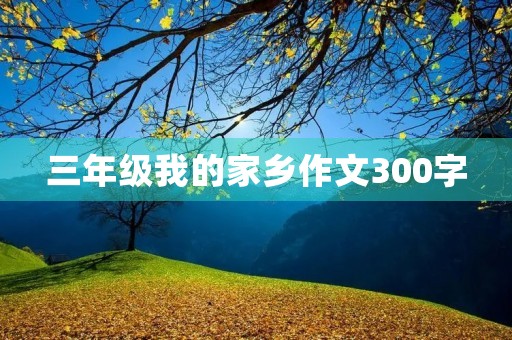 三年级我的家乡作文300字 三年级我的家乡作文300字