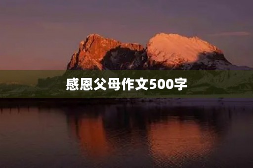 感恩父母作文500字 感恩父母作文500字