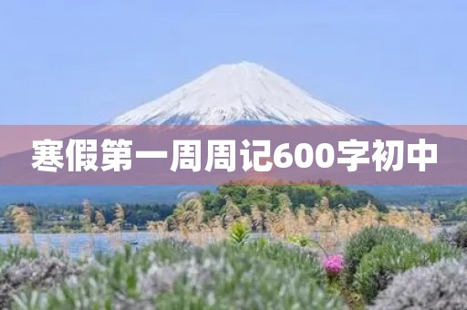 寒假第一周周记600字初中 寒假第一周周记600字初中
