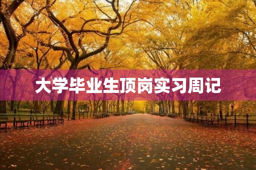 大学毕业生顶岗实习周记 大学毕业生顶岗实习周记