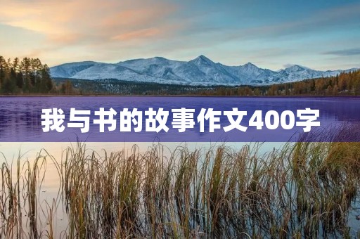 我与书的故事作文400字