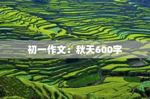 初一作文：秋天600字
