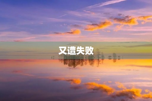 又遭失败 又遭失败