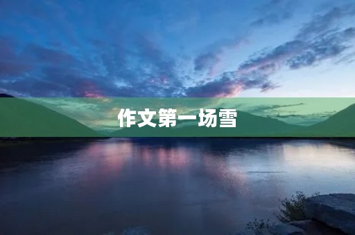作文第一场雪 作文第一场雪