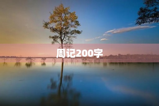 周记200字