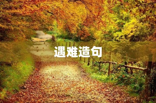 遇难造句