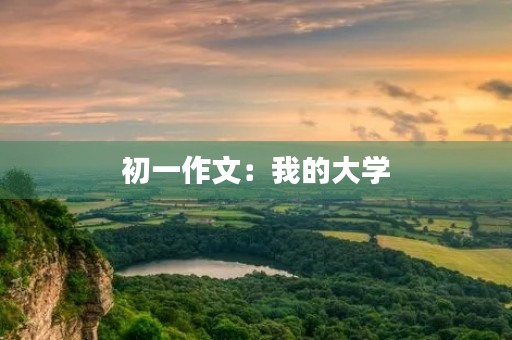 初一作文：我的大学