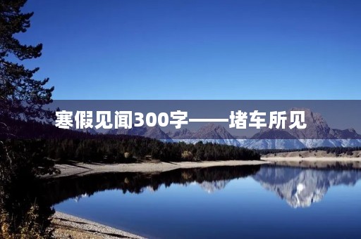 寒假见闻300字——堵车所见 寒假见闻300字——堵车所见