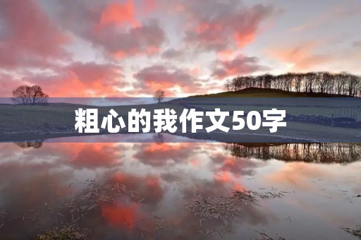 粗心的我作文50字 粗心的我作文50字