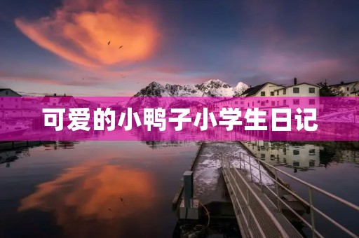 可爱的小鸭子小学生日记