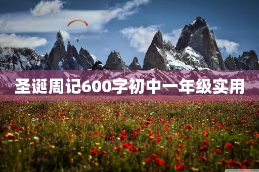 圣诞周记600字初中一年级实用