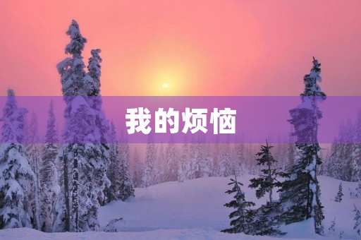 我的烦恼 我的烦恼