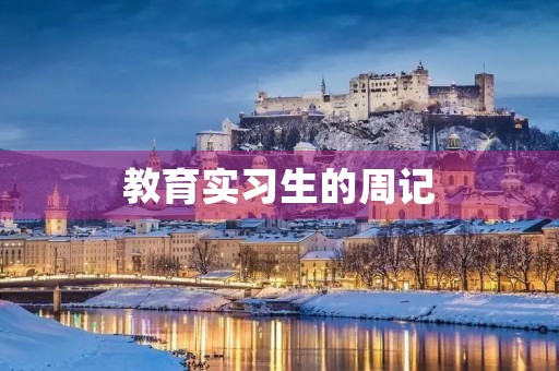 教育实习生的周记