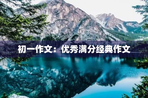 初一作文：优秀满分经典作文