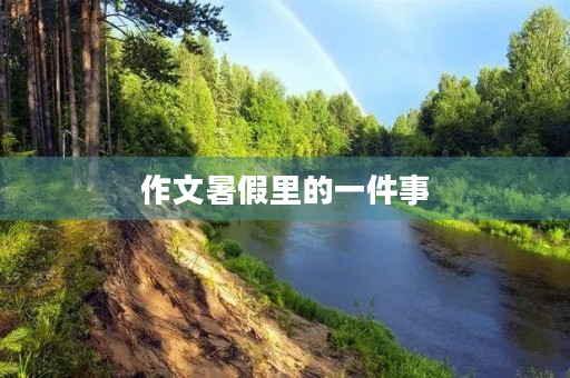 作文暑假里的一件事 作文暑假里的一件事