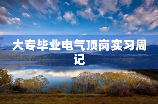 大专毕业电气顶岗实习周记 大专毕业电气顶岗实习周记