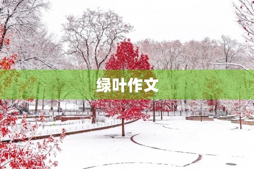 绿叶作文