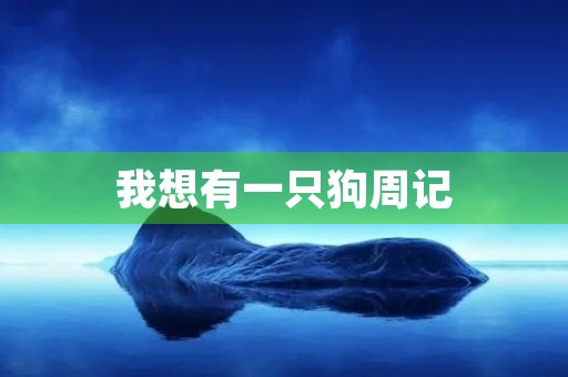 我想有一只狗周记