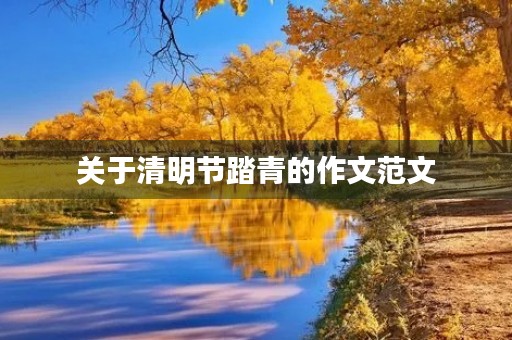 关于清明节踏青的作文范文 关于清明节踏青的作文范文