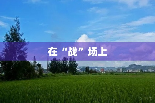 在“战”场上 在“战”场上