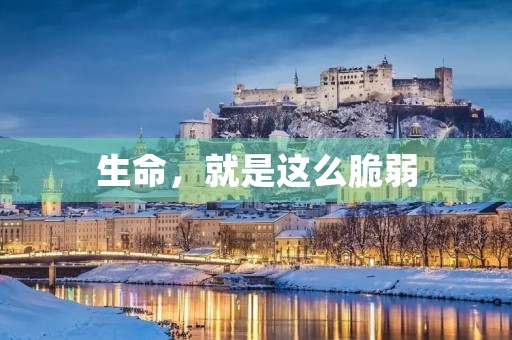 生命，就是这么脆弱