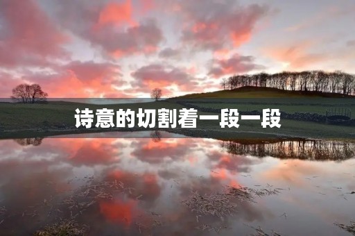 诗意的切割着一段一段