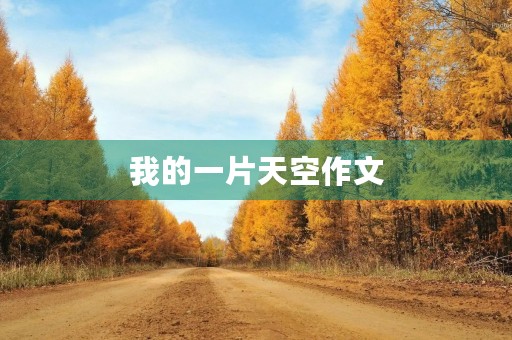 我的一片天空作文 我的一片天空作文