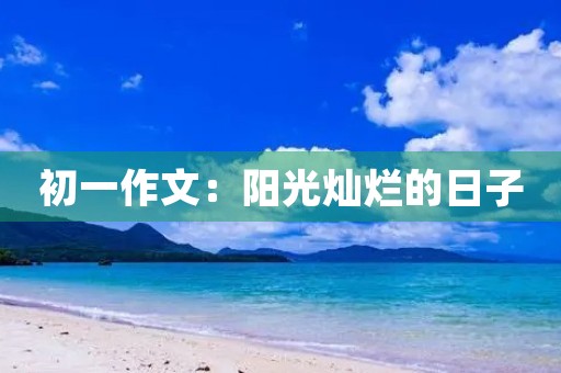 初一作文：阳光灿烂的日子