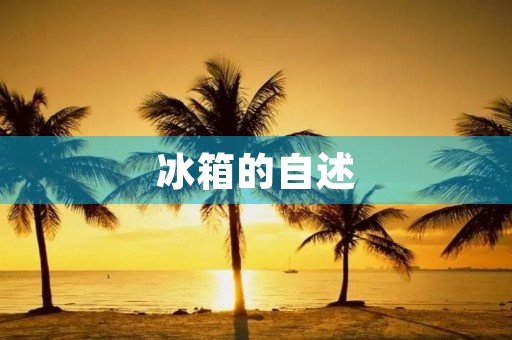 冰箱的自述