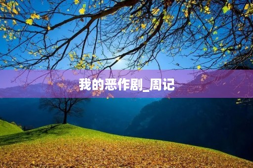 我的恶作剧_周记