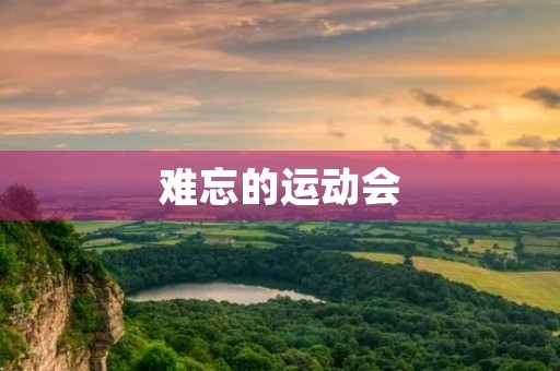 难忘的运动会 难忘的运动会