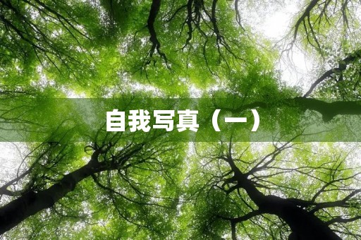 自我**(一) 自我**(一)