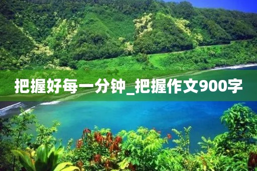 把握好每一分钟_把握作文900字 把握好每一分钟_把握作文900字