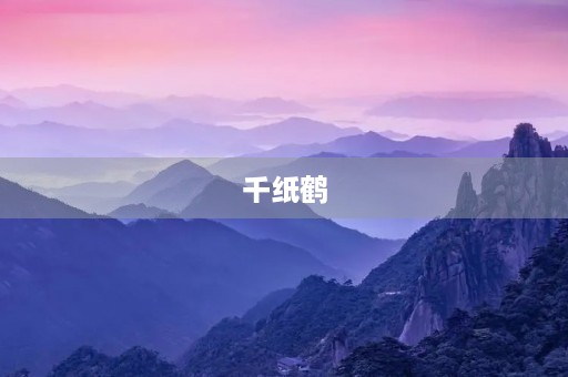 千纸鹤 千纸鹤