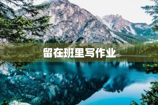留在班里写作业 留在班里写作业
