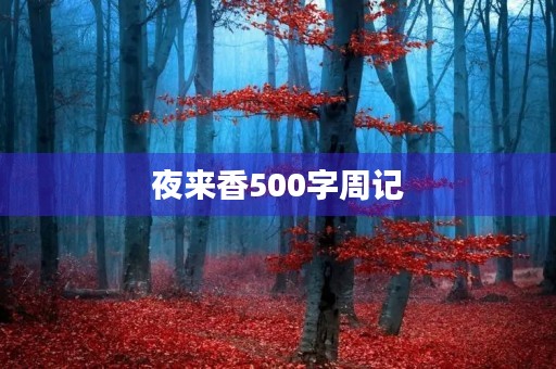 夜来香500字周记
