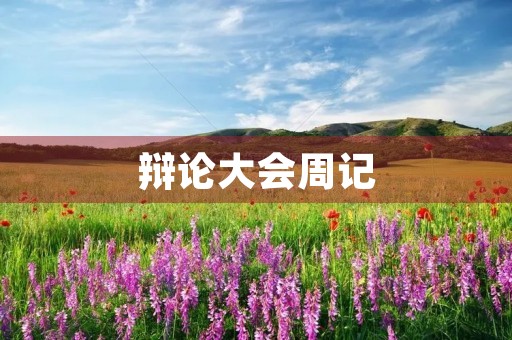 辩论大会周记