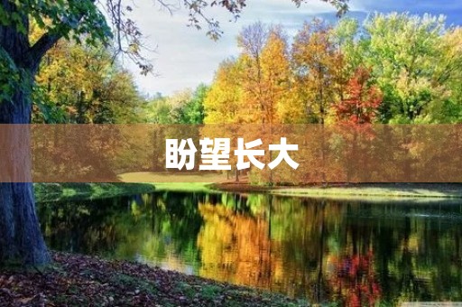 盼望长大 盼望长大