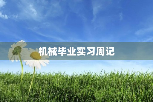机械毕业实习周记 机械毕业实习周记