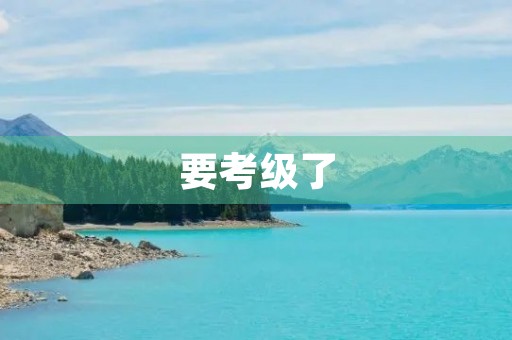 要考级了 要考级了