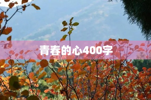 青春的心400字