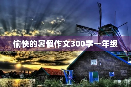 愉快的暑假作文300字一年级